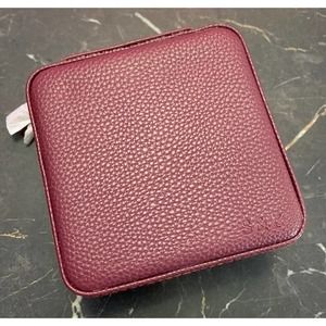 SUMMER & ROSE take me with you Traveling Jewelry Case ~ BURGUNDY WINE